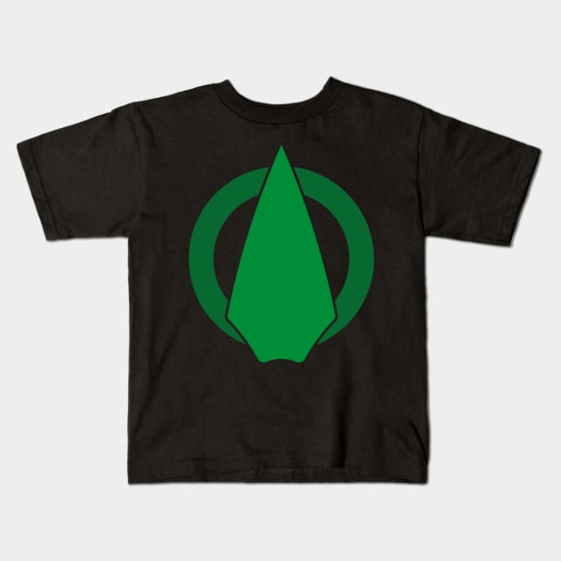 Green Arrow Kids T-Shirt by fenixlaw